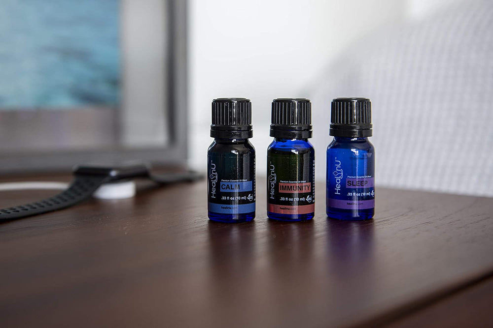 Healinu Essential Oil Blends 3-Pack for Adults: Calm, Sleep and Immunity