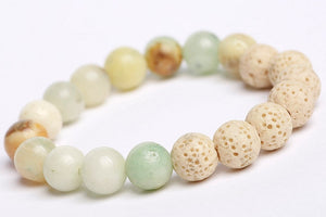 Amazonite & white lava