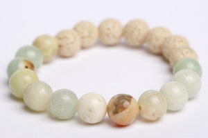 Amazonite & white lava