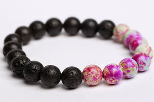 Jasper & Black lava beads